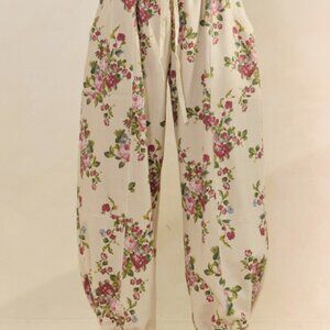 Floral French Terry Joggers   Bottom ONLY